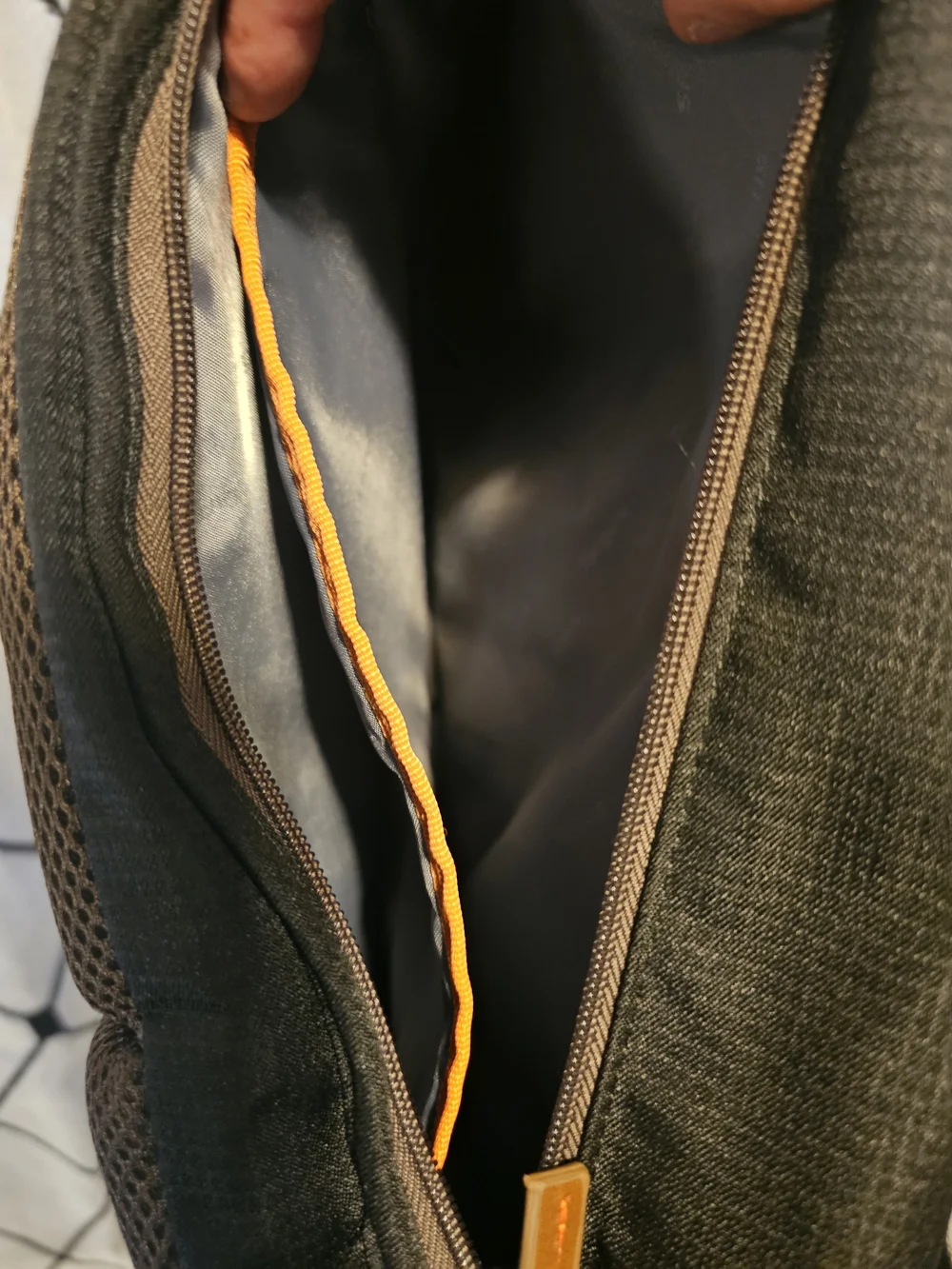 Lenovo Black Canvas Backpack with Brown 